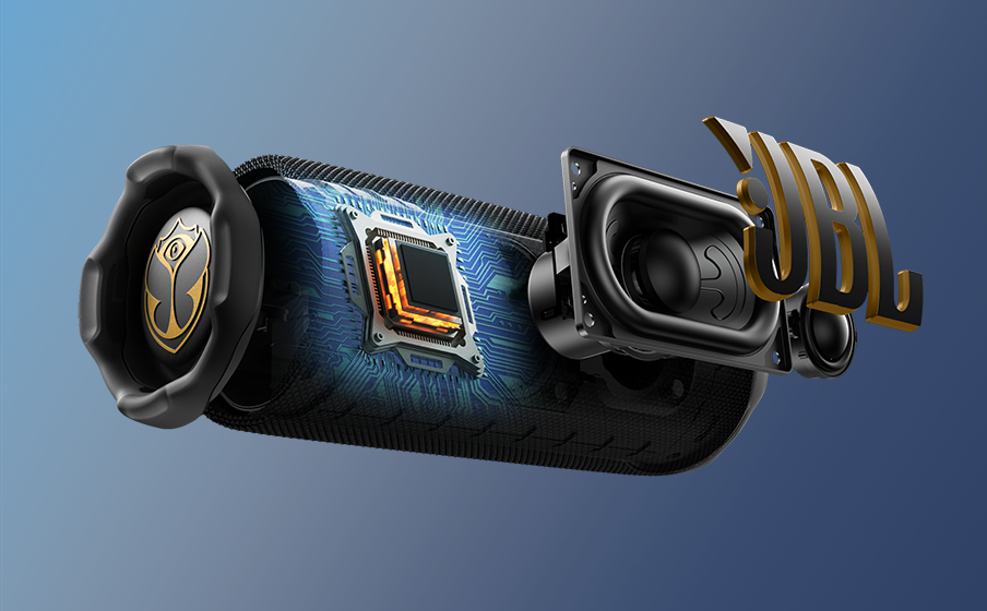 JBL Flip 7 Tomorrowland Krachtig JBL Pro-geluid met AI Sound Boost - Image